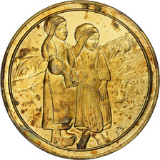 France, Medal, Petites bretonnes au bord de la mer, Paul Gauguin, Vermeil