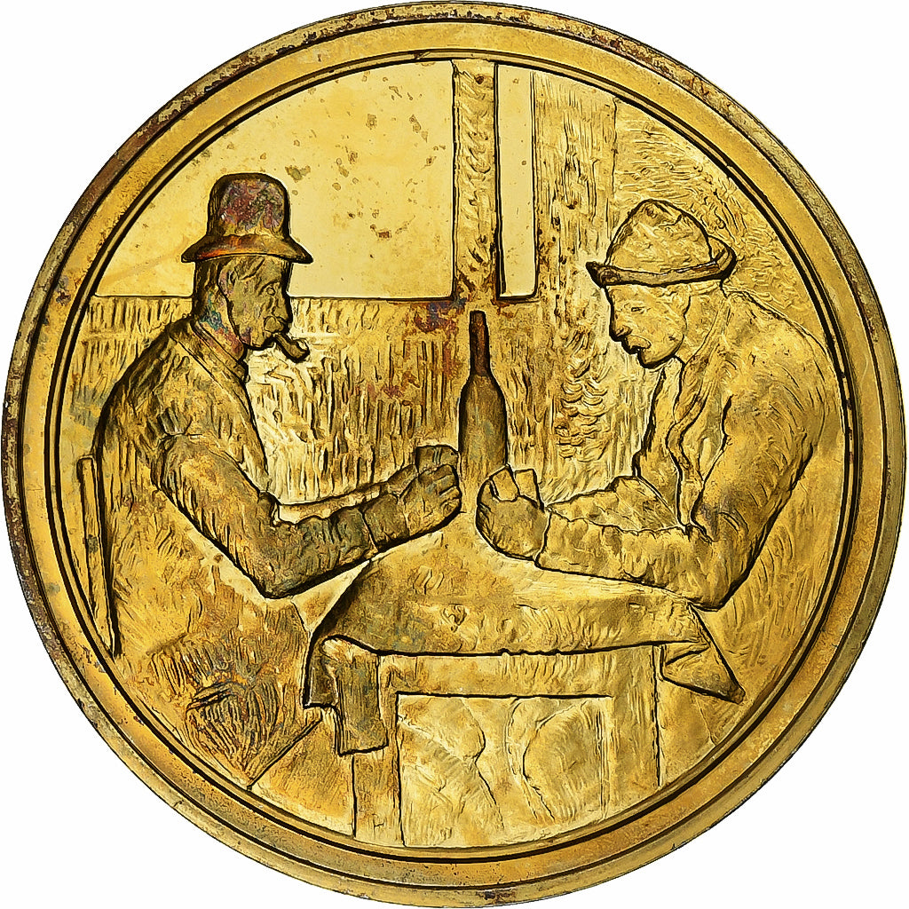 Frankreich, Medaille, Les Joueurs de cartes, Paul Cézanne, Vermeil, VZ