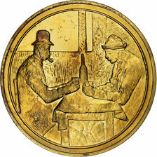 Frankreich, Medaille, Les Joueurs de cartes, Paul Cézanne, Vermeil, VZ