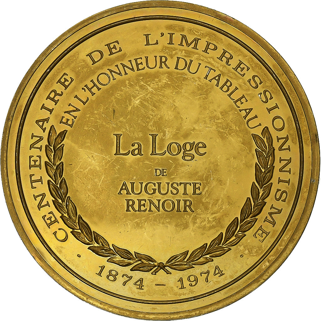 France, Médaille, La Loge, Auguste Renoir, Vermeil, SUP