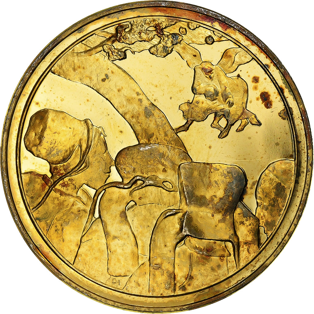 Francja, medal, Vision après le sermon, Paul Gauguin, Vermeil, AU(55-58)