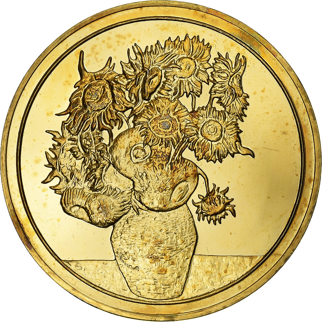 França, medalha, Les Tournesols (Vase avec douze tournesols), Vincent Van Gogh