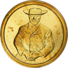 França, medalha, Le Père Tanguy, Vincent Van Gogh, Vermeil, AU(55-58)