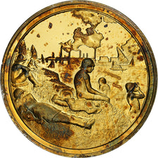 Frankreich, Medaille, Une baignade à Asnières, Georges Seurat, Vermeil, VZ