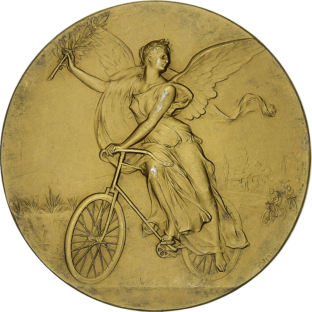 France, Medal, Sport, Cyclisme, 1908, Silver, Vernon, AU(55-58)
