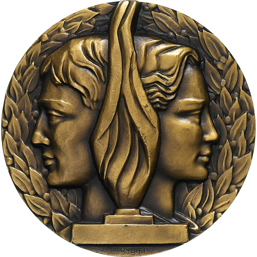 France, Médaille, Jeunesse et sports, n.d., Bronze, SUP, Maloubier