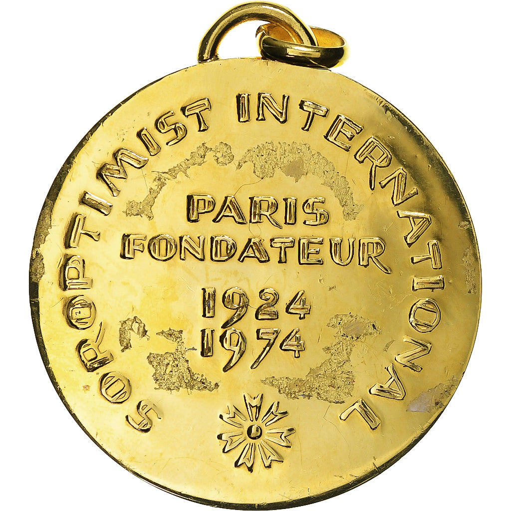 France, Médaille, Soroptimist International, n.d., Gilt Bronze, SUP