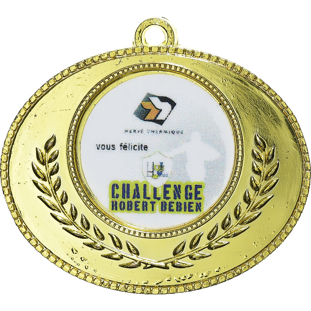 Frankreich, Medaille, Challenge Robert Bebien, n.d., Brass Gilt, VZ