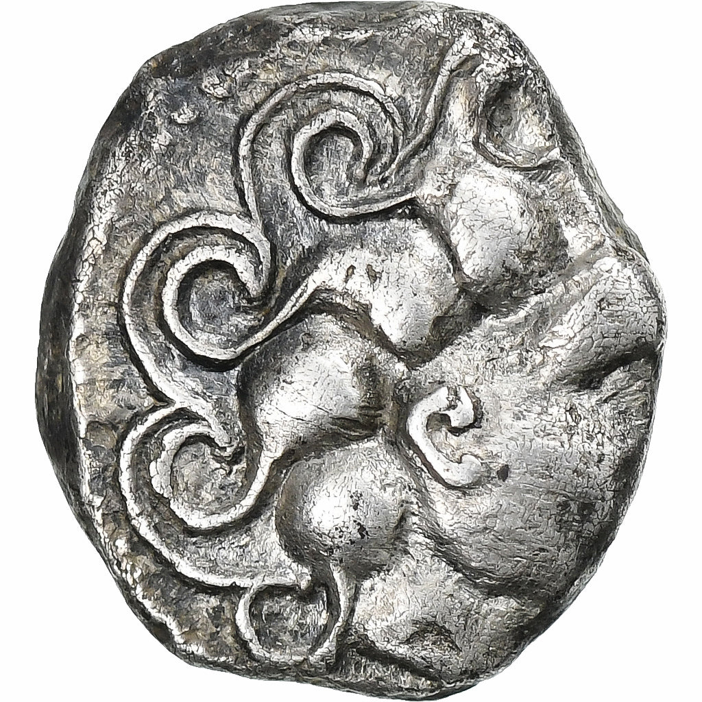 Aedui, Denier à la lyre, ca. 80-50 BC, Plata, MBC+, Delestrée:3182