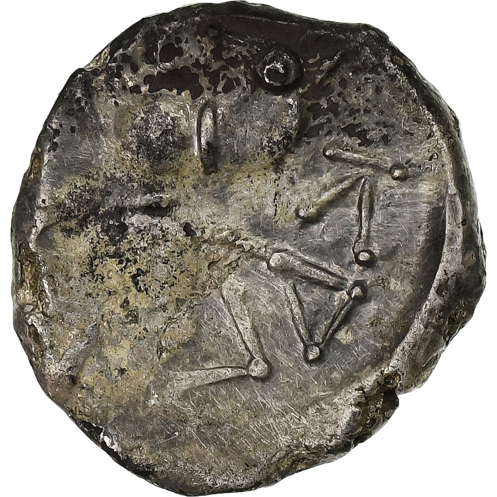 Lingones, Denier KALETEDOY, ca. 80-50 BC, Srebro, AU(50-53), Delestrée:3195