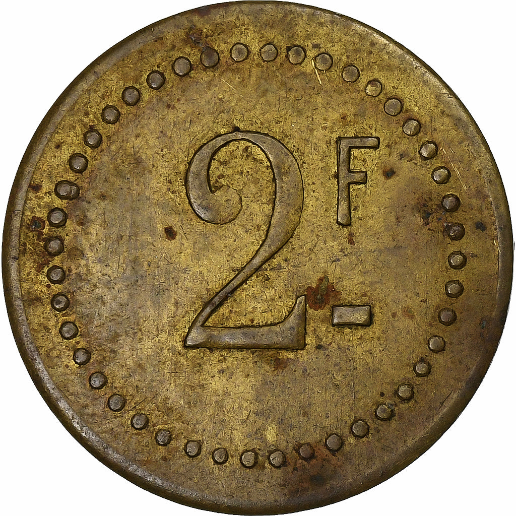 Francja, ., 2 Francs, n.d., AU(50-53), Mosiądz