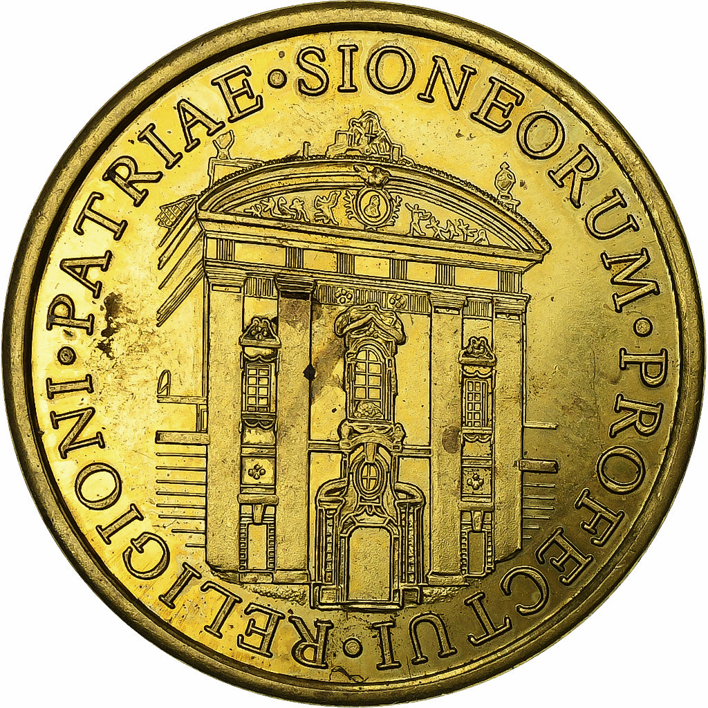 Tschechische Republik, betaalpenning, Strahov Library, n.d., Messing, VZ