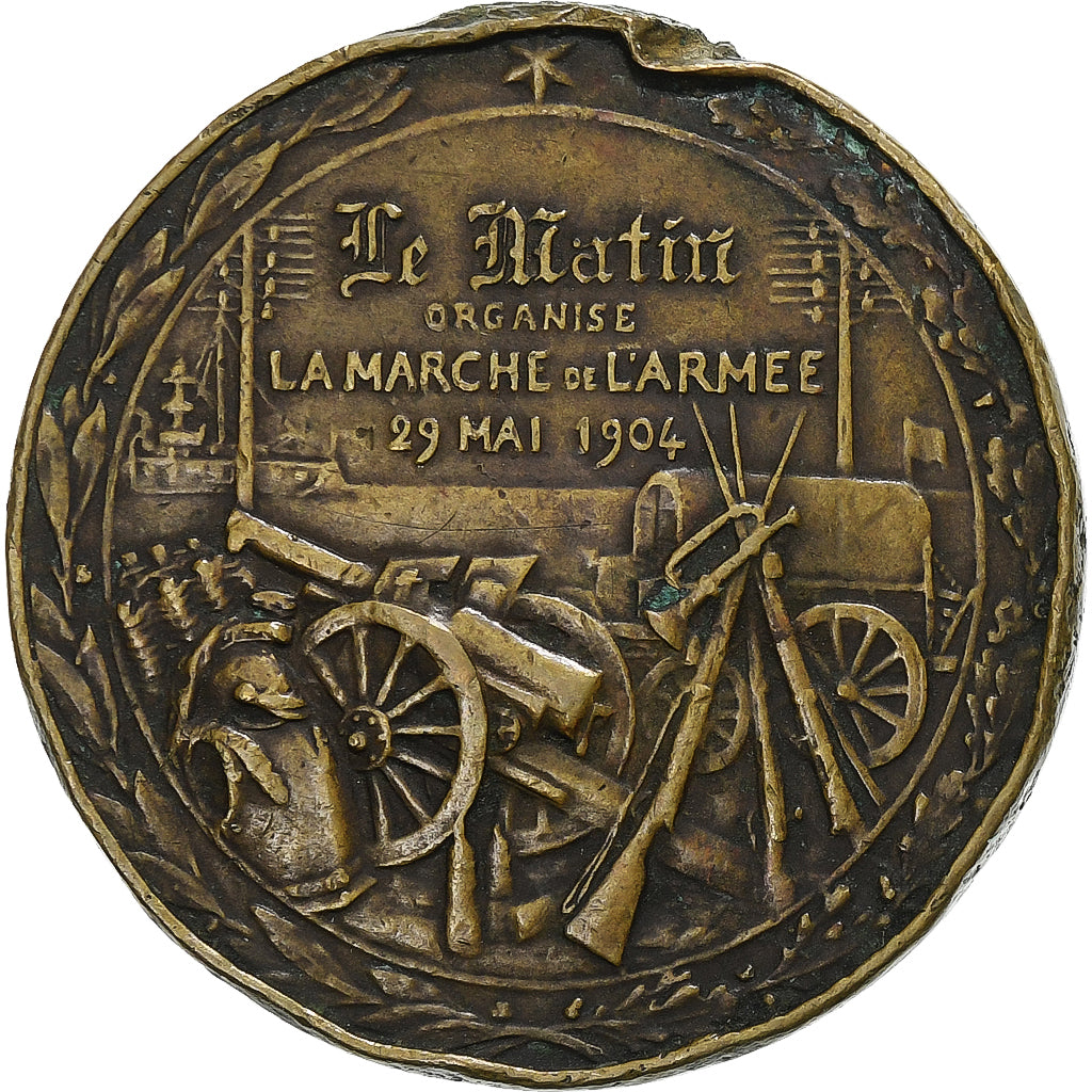 France, Médaille, Le Journal Le Matin organise la Marche de l'Armée, 1904