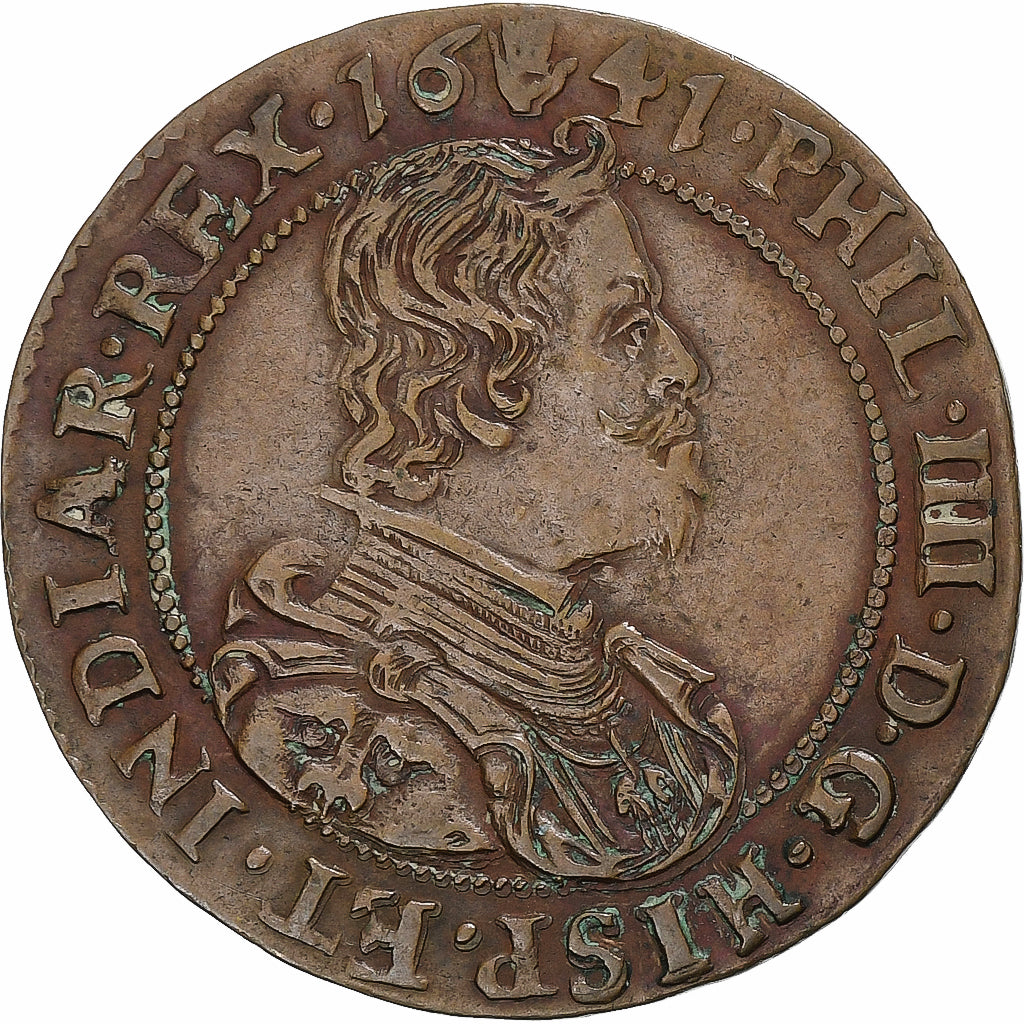 Países Baixos Espanhóis, Token, Philip IV, Bureau des Finances, 1641, Anvers