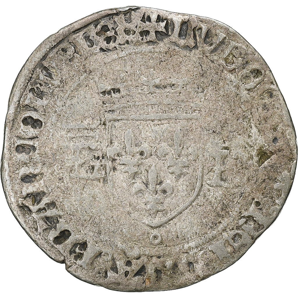 França, Louis XII, Gros de Roi, 1512-1514, Rouen, Lingote, VF(20-25)