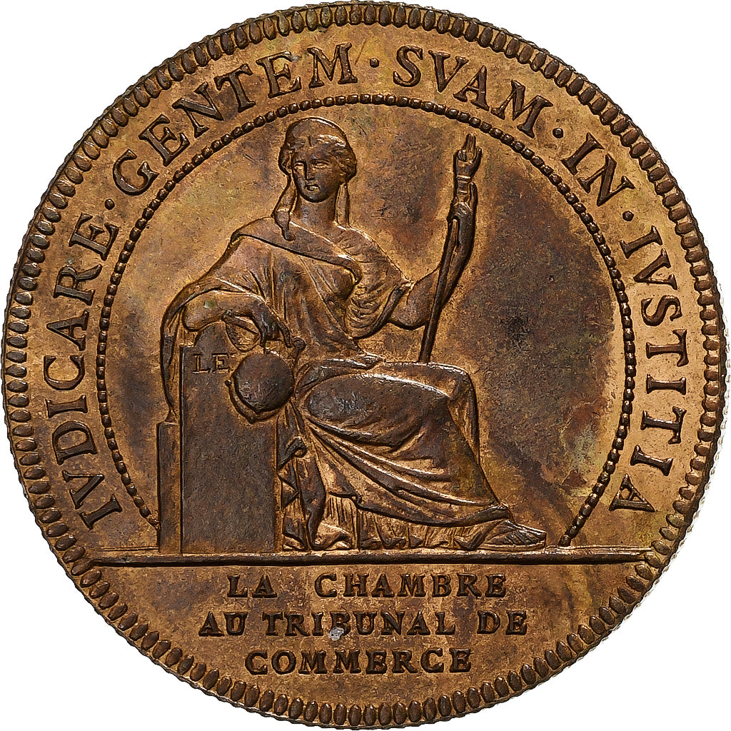 France, Médaille, Chambre au Tribunal de Commerce, Nantes, n.d., Cuivre, SUP+