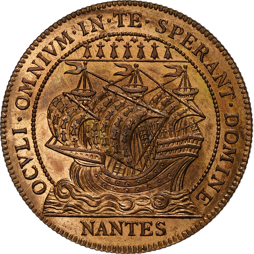 France, Médaille, Chambre au Tribunal de Commerce, Nantes, n.d., Cuivre, SUP+