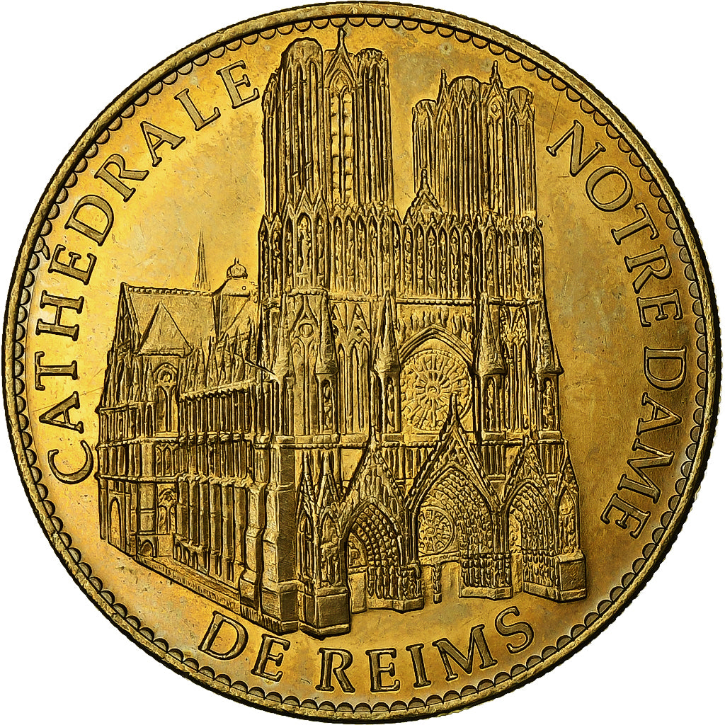 Francja, Tourist token, Cathédrale Notre Dame de Reims, 2011, Miedź-Nikiel