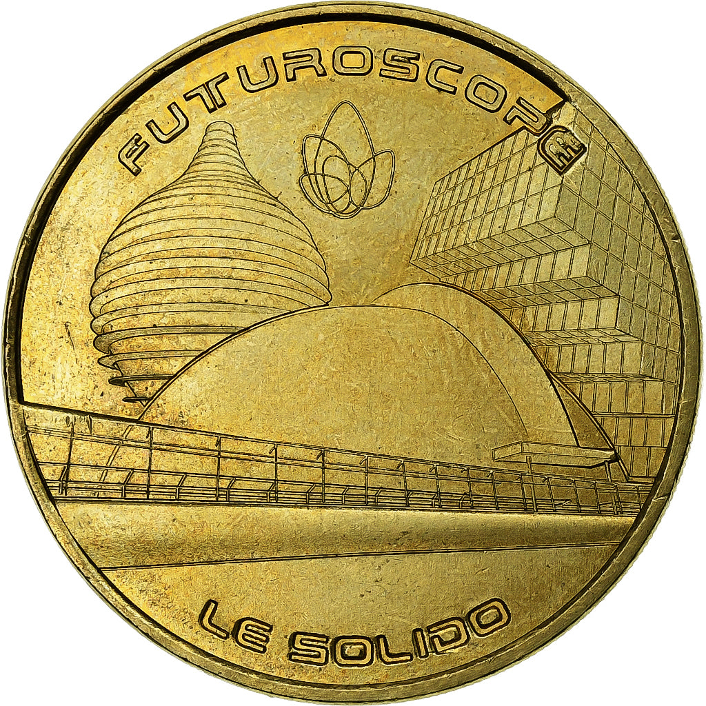 França, Tourist token, 86/ Futuroscope - Le Solido, 2014, Cobre-níquel
