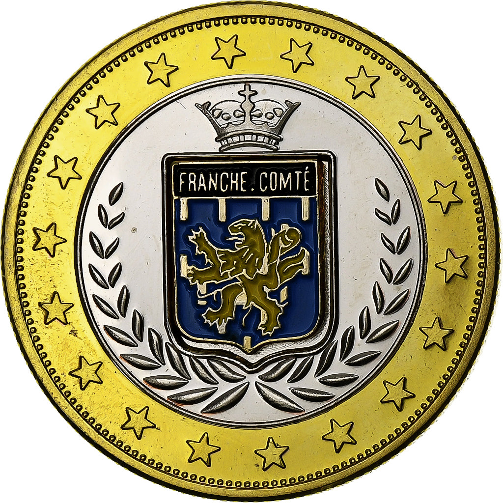 France, Tourist token, Régions de France, Franche-Comté, Bi-Metallic, Proof