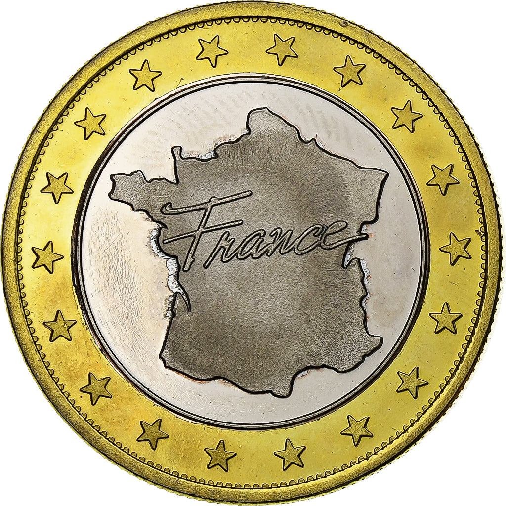France, Tourist token, Régions de France, Franche-Comté, Bi-Metallic, Proof