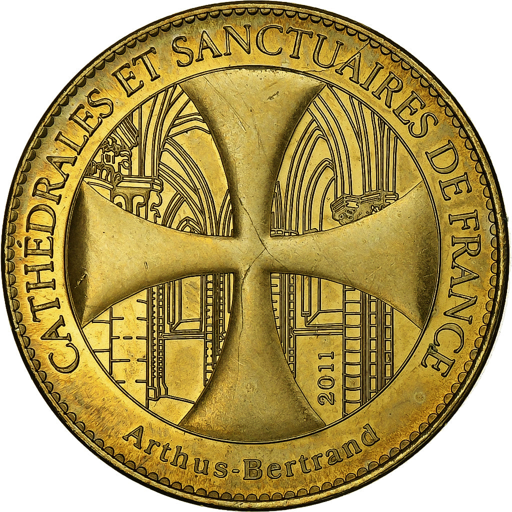 Francja, Tourist token, Reims - Cathédrale - Je vous salue Marie, 2011