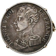France, Brooch, Henri V, 1831, Silver, 1 Franc, AU(55-58)