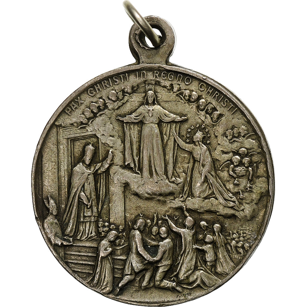 Vaticano, medalha, Pius XI, Pax Christi in Regno Christi, 1925, Cobre-níquel