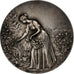 Francja, medal, Exposition Florale, Antibes, 1910, Srebro, Lenoir, AU(55-58)