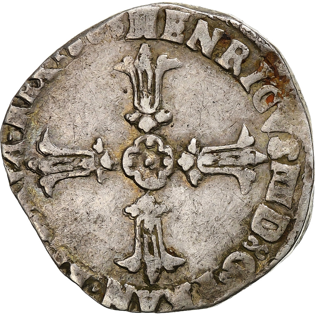 France, Henri IV, 1/4 Ecu, 1605, Bordeaux, Silver, VF(20-25)