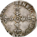 France, Henri IV, 1/4 Ecu, 1605, Bordeaux, Silver, VF(20-25)