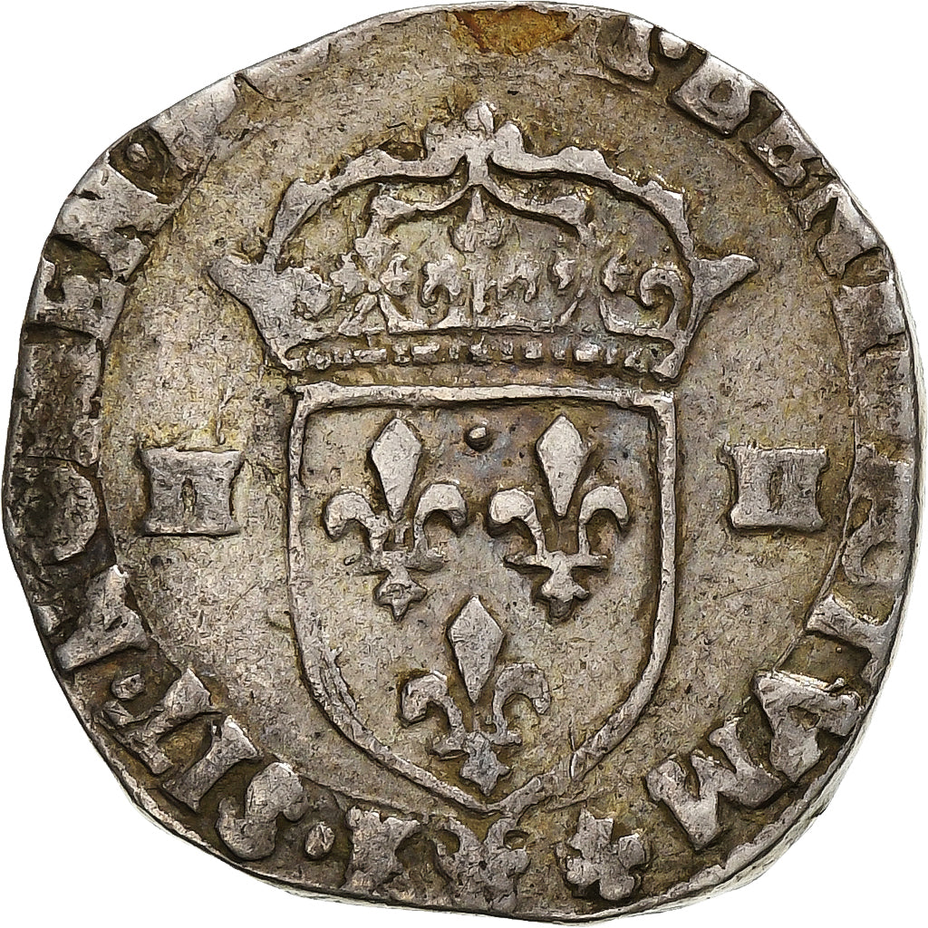 France, Henri IV, 1/4 Ecu, 1605, Bordeaux, Silver, VF(20-25)