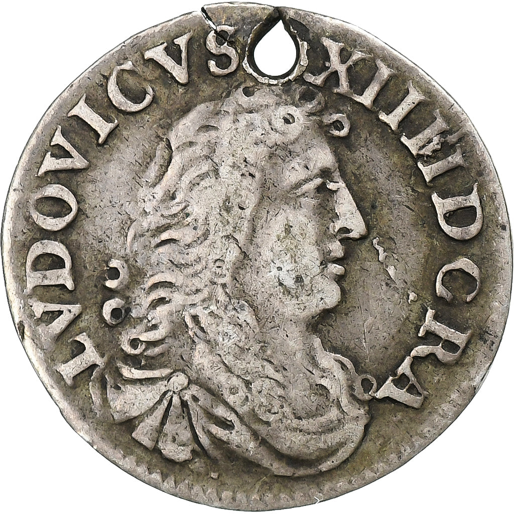 France, Louis XIV, 4 Sols des Traitants, 1676, Vimy, Silver, VF(30-35)