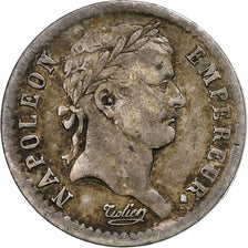 France, Napoleon I, Demi Franc, 1808, Paris, Silver, VF(30-35)