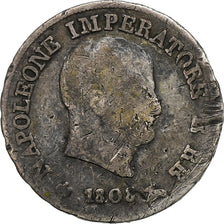 Kingdom of Italy, Napoleon I, 10 Soldi, 1808, Milan, Srebro, VF(20-25)