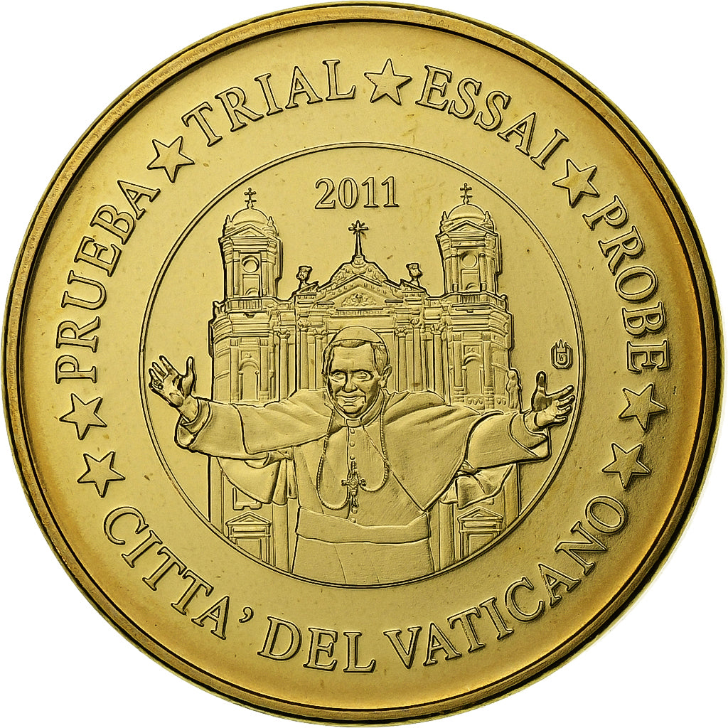 Vaticaan, 20 Euro Cent, Essai-Trial, 2011, Tin, UNC