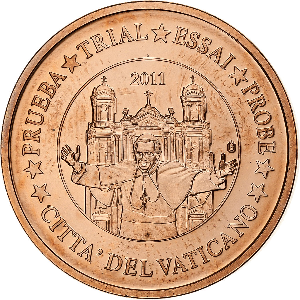 Vaticano, 5 Euro Cent, Essai-Trial, 2011, Rame, SPL+