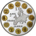 Frankreich, Medaille, 10 ans de l'Euro, Kupfer-Nickel, UNZ+