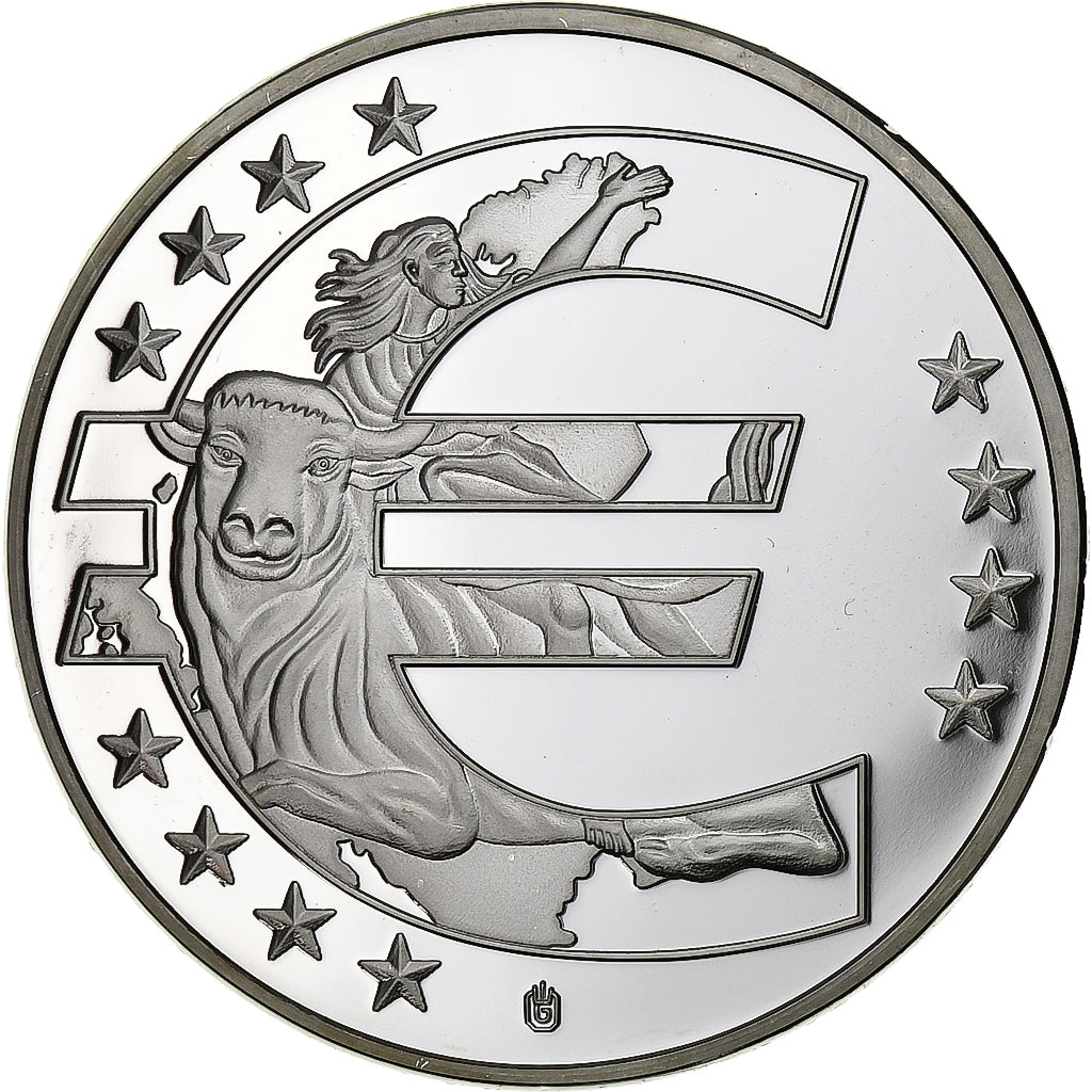 Frankreich, Medaille, 10 ans de l'Euro, Kupfer-Nickel, UNZ+