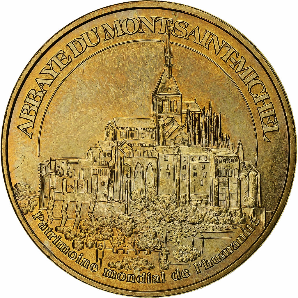 Francia, Tourist token, 50/ Abbaye du Mont-Saint-Michel, 2009, Cobre - níquel