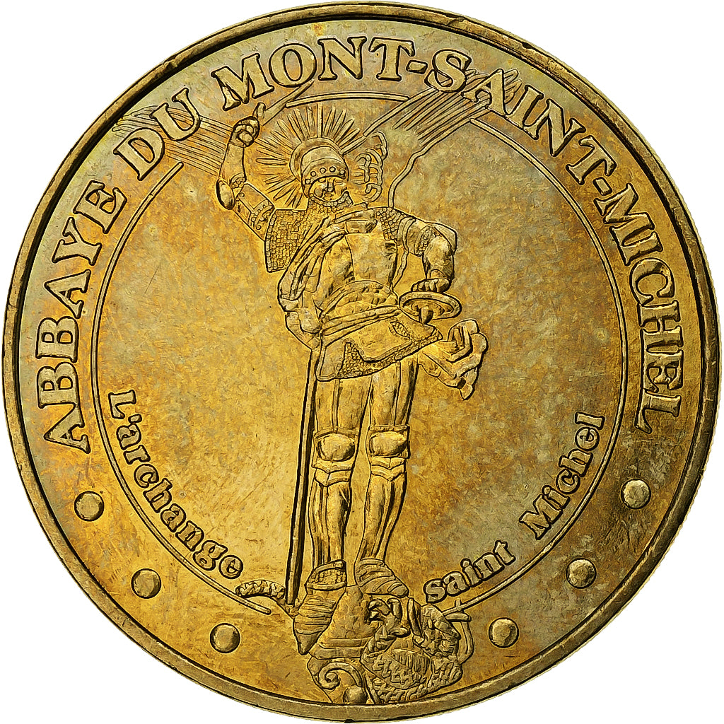 França, Tourist token, Le-Mont-Saint-Michel - L'Archange, 2009, Cobre-níquel
