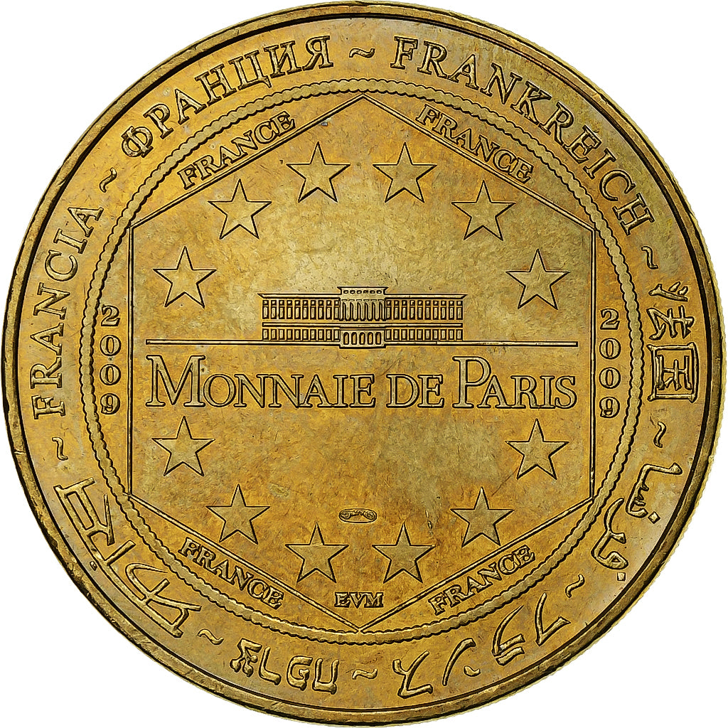 França, Tourist token, Le-Mont-Saint-Michel - L'Archange, 2009, Cobre-níquel