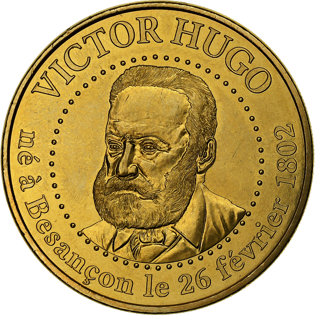 Frankrijk, Tourist token, 25/ Victor Hugo - Besançon, 2013, Cupro-nikkel, PR