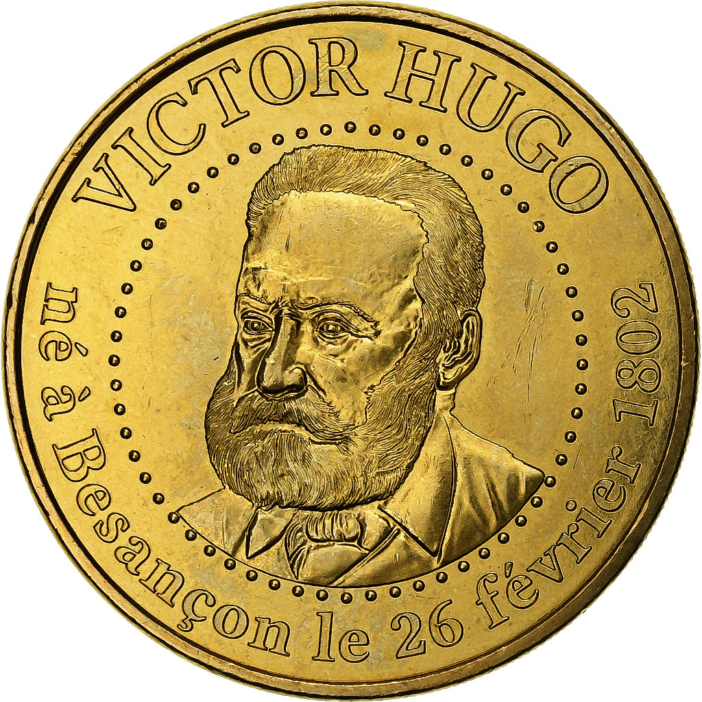 Francja, Tourist token, 25/ Victor Hugo - Besançon, 2013, Miedź-Nikiel