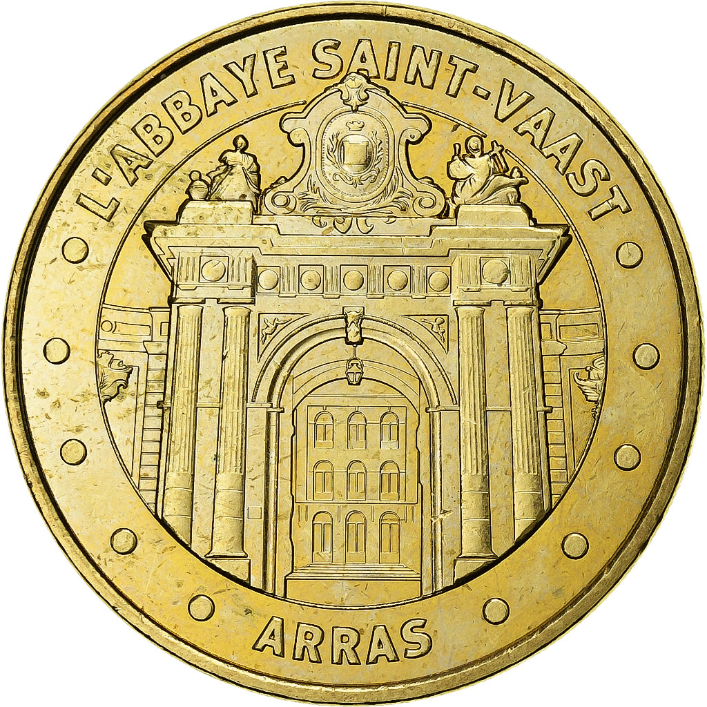 France, Tourist token, 62/ Abbaye Saint-Vaast - Arras, 2015, Copper-nickel