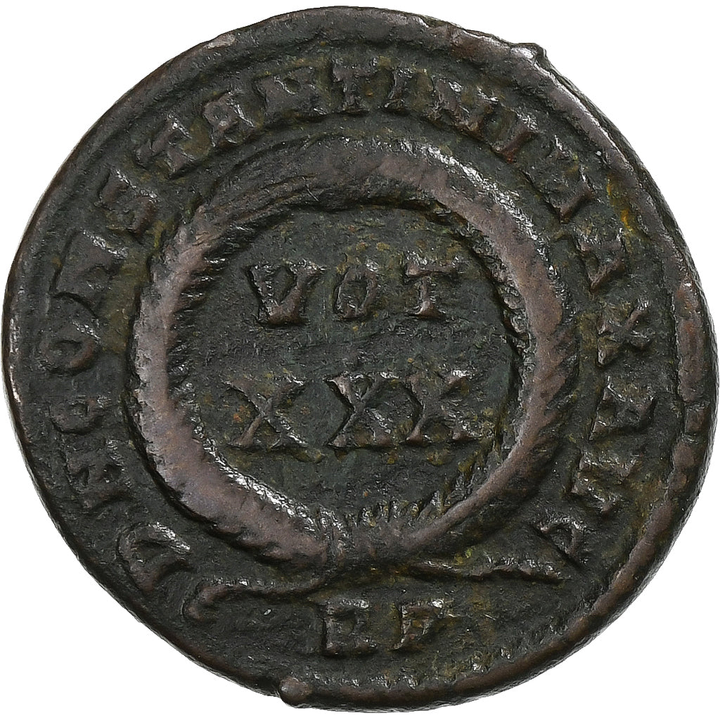 Constantine I, Follis, 329, Rome, Bronze, S+, RIC:318