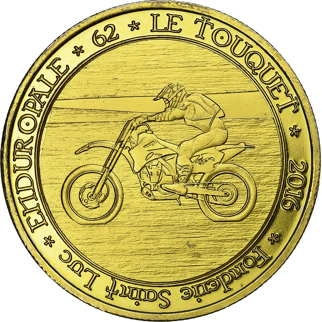 France, Jeton touristique, 62/ Le Touquet - Enduropale, 2016, Cupro-nickel, SUP
