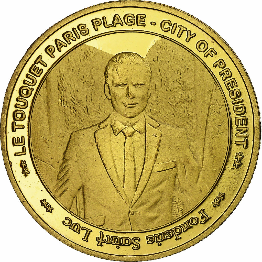 France, Tourist token, Le Touquet - Ville de Président - E. Macron