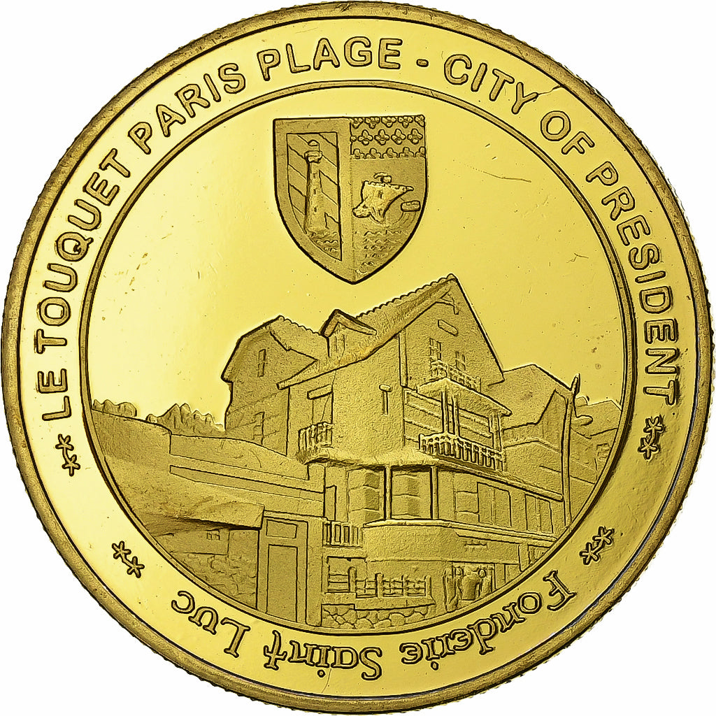 France, Tourist token, Le Touquet - Ville de Président - E. Macron