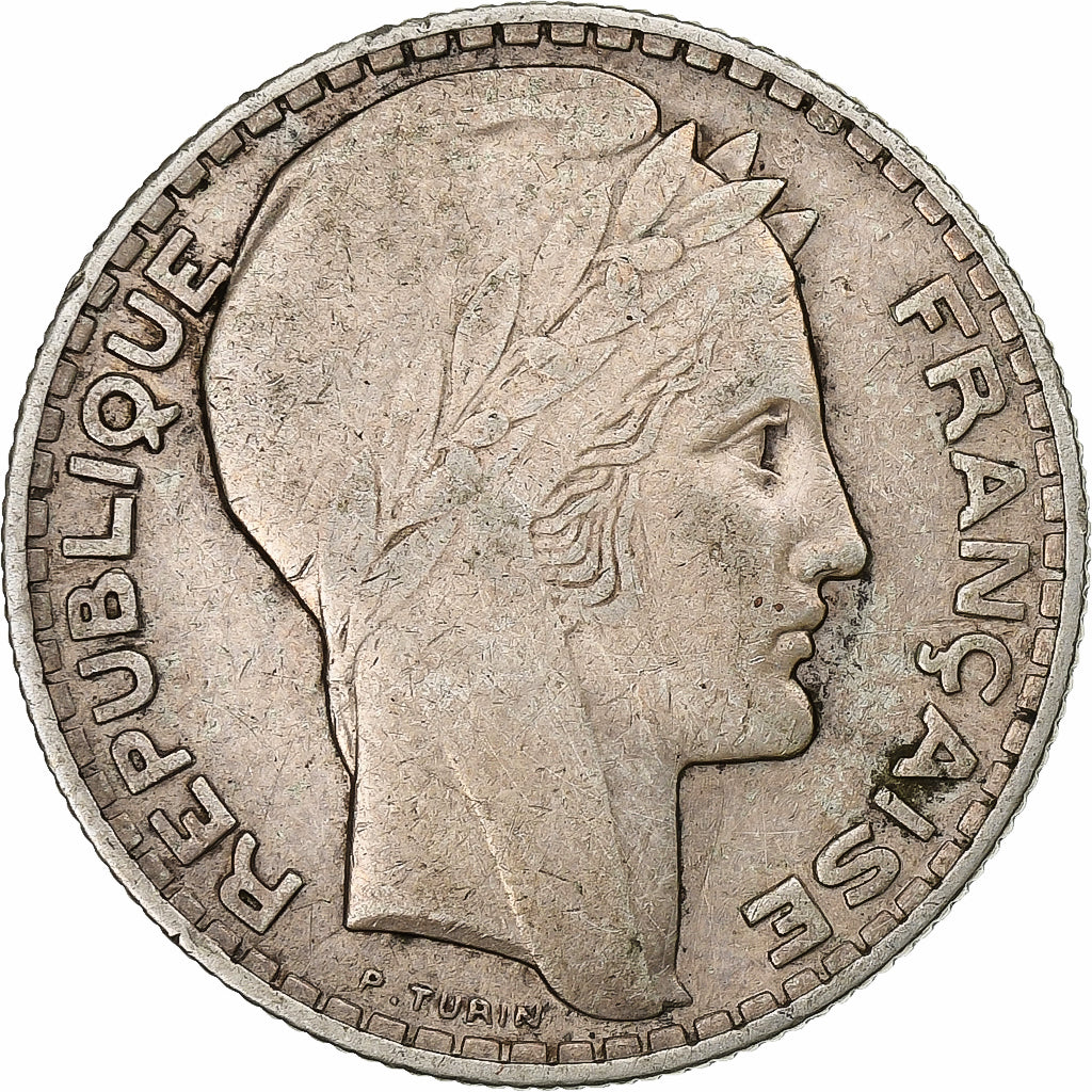 France, 10 Francs, Turin, 1931, Paris, Silver, VF(30-35)